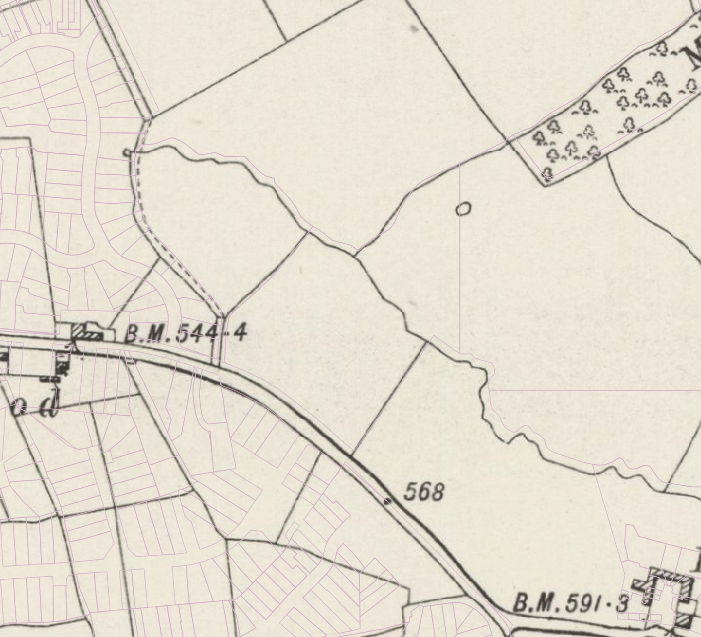Historic map of Ashbourne Road, 1888–1913