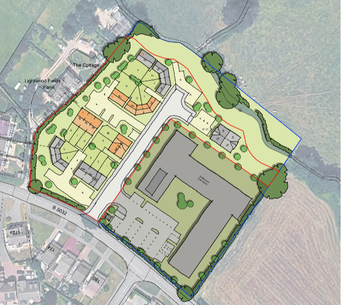 Illustrative development proposal for Ashbourne Road